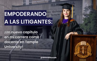 ¡Un nuevo capítulo como docente en Temple University! ⚖️